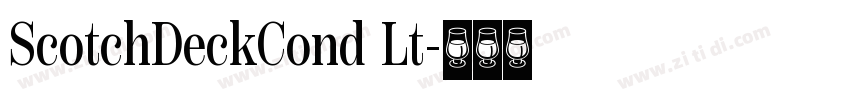 ScotchDeckCond Lt字体转换